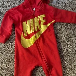 Nike Kids Red and Gold Footie